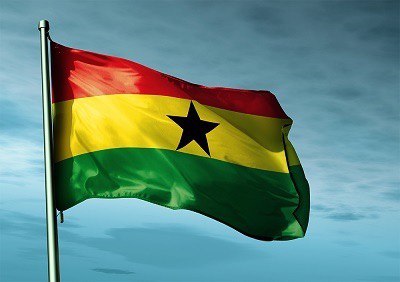 The Ghana National Flag.