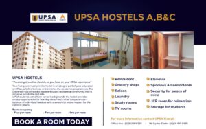 How To Book A Room At UPSA Hostel
